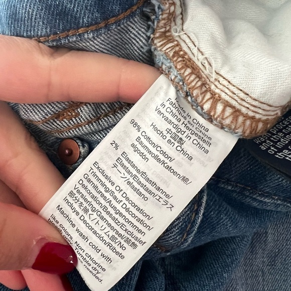 MADEWELL Crop Boyfriend Slim Distressed Jeans Sz 25 - Picture 6 of 6